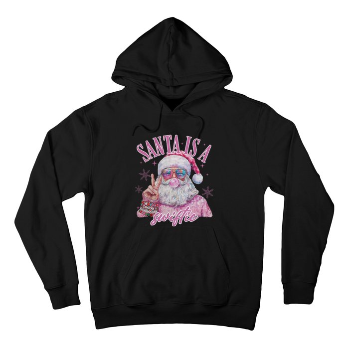 SantaS Favorite Swifty Merry Christmas Groovy Xmas Lights Hoodie