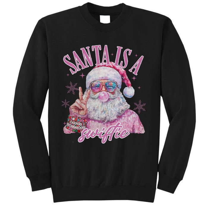 SantaS Favorite Swifty Merry Christmas Groovy Xmas Lights Sweatshirt