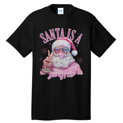 SantaS Favorite Swifty Merry Christmas Groovy Xmas Lights Tall T-Shirt