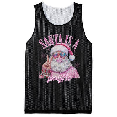 SantaS Favorite Swifty Merry Christmas Groovy Xmas Lights Mesh Reversible Basketball Jersey Tank