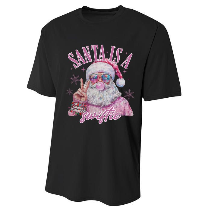 SantaS Favorite Swifty Merry Christmas Groovy Xmas Lights Performance Sprint T-Shirt