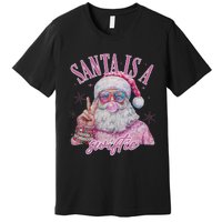 SantaS Favorite Swifty Merry Christmas Groovy Xmas Lights Premium T-Shirt