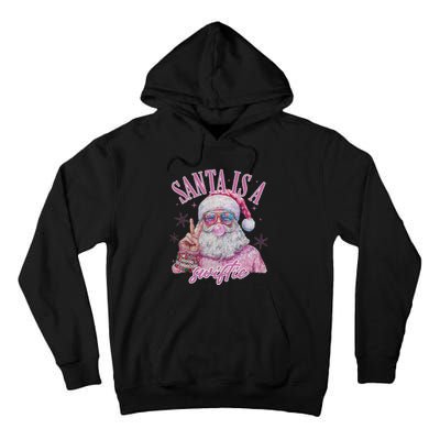 SantaS Favorite Swifty Merry Christmas Groovy Xmas Lights Tall Hoodie