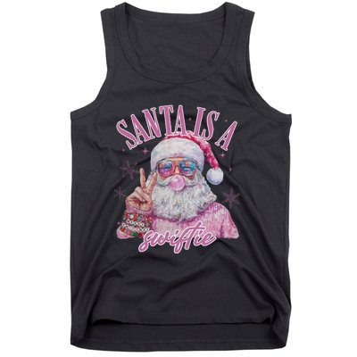 SantaS Favorite Swifty Merry Christmas Groovy Xmas Lights Tank Top