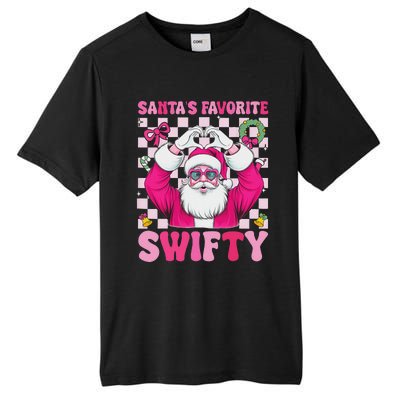 SantaS Favorite Swifty Merry Christmas Groovy Xmas Lights Tall Fusion ChromaSoft Performance T-Shirt