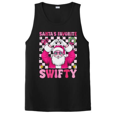 SantaS Favorite Swifty Merry Christmas Groovy Xmas Lights PosiCharge Competitor Tank