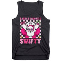 SantaS Favorite Swifty Merry Christmas Groovy Xmas Lights Tank Top