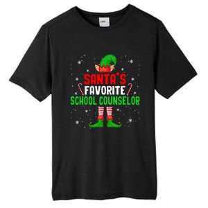 Santa's Favorite School Counselor Christmas Elf Family Group Cute Gift Tall Fusion ChromaSoft Performance T-Shirt