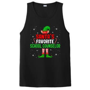 Santa's Favorite School Counselor Christmas Elf Family Group Cute Gift PosiCharge Competitor Tank