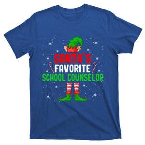 Santa's Favorite School Counselor Christmas Elf Family Group Cute Gift T-Shirt