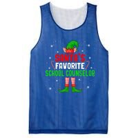 Santa's Favorite School Counselor Christmas Elf Family Group Cute Gift Mesh Reversible Basketball Jersey Tank