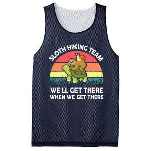 SlothShirt Funny Sloth Hiking Team Men Women Gift Hiking Mesh Reversible Basketball Jersey Tank