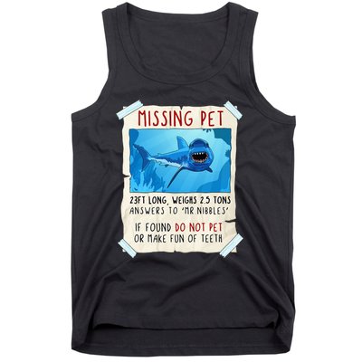 Shark Funny Shark Great White Shark Tank Top