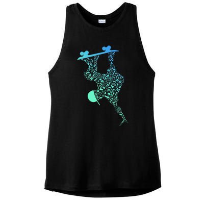 Skateboarding For Skater Gear Skateboard Ladies PosiCharge Tri-Blend Wicking Tank