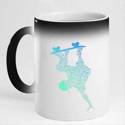 Skateboarding For Skater Gear Skateboard 11oz Black Color Changing Mug