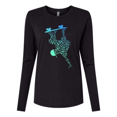 Skateboarding For Skater Gear Skateboard Womens Cotton Relaxed Long Sleeve T-Shirt