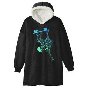 Skateboarding For Skater Gear Skateboard Hooded Wearable Blanket