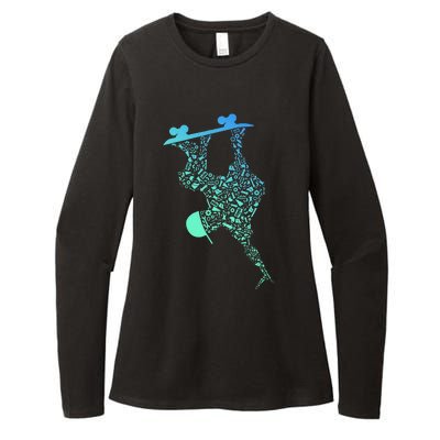 Skateboarding For Skater Gear Skateboard Womens CVC Long Sleeve Shirt