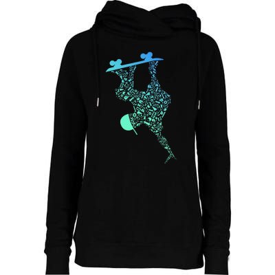 Skateboarding For Skater Gear Skateboard Womens Funnel Neck Pullover Hood