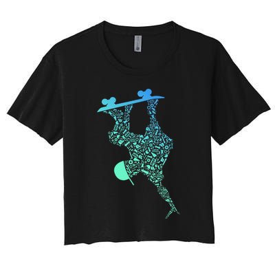 Skateboarding For Skater Gear Skateboard Women's Crop Top Tee