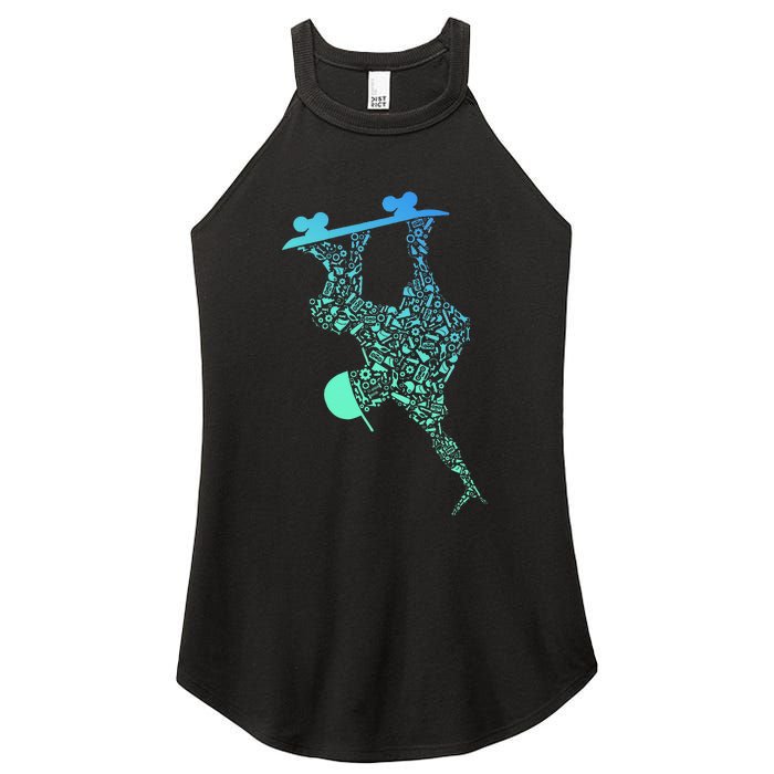 Skateboarding For Skater Gear Skateboard Women's Perfect Tri Rocker Tank