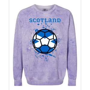 Scotland Funny Colorblast Crewneck Sweatshirt