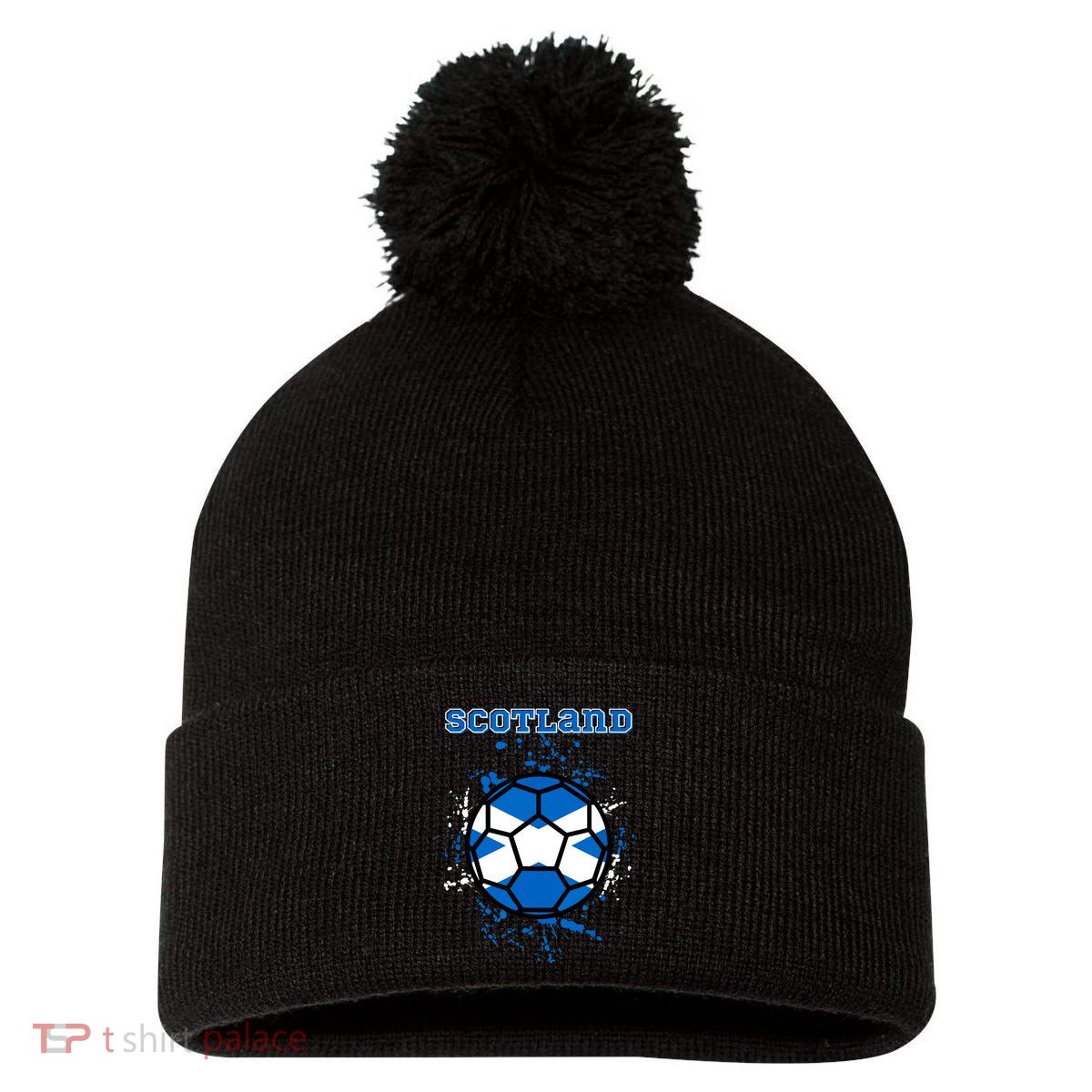 Scotland Funny Pom Pom 12in Knit Beanie