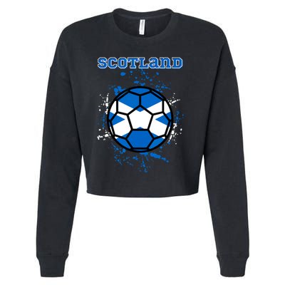 Scotland Funny Cropped Pullover Crew