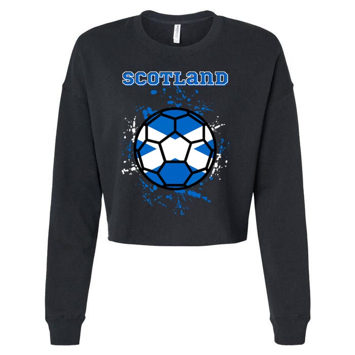 Scotland Funny Cropped Pullover Crew
