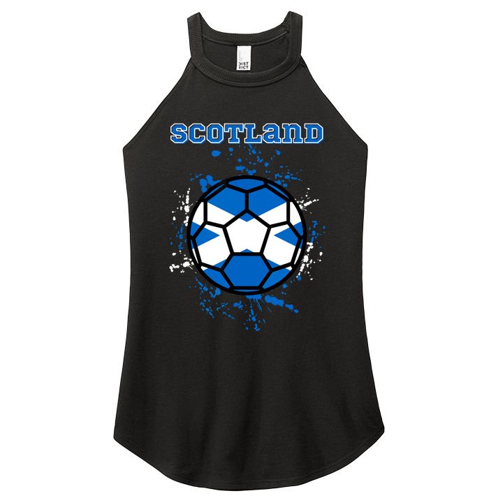 Scotland Funny Women's Perfect Tri Rocker Tank
