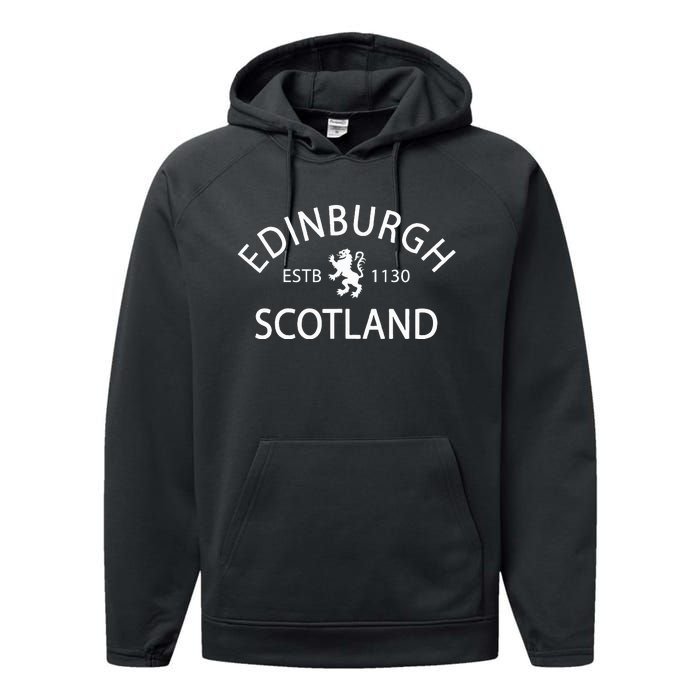 Scotland Flag Scottish Ancestry Funny Scotland Performance Fleece Hoodie