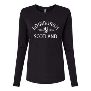 Scotland Flag Scottish Ancestry Funny Scotland Womens Cotton Relaxed Long Sleeve T-Shirt