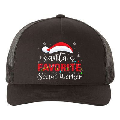 SantaS Favorite Social Worker Yupoong Adult 5-Panel Trucker Hat