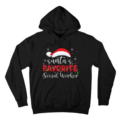 SantaS Favorite Social Worker Hoodie