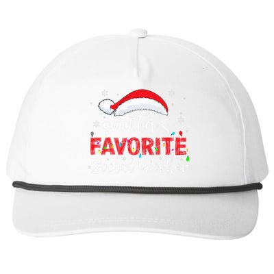 SantaS Favorite Social Worker Snapback Five-Panel Rope Hat