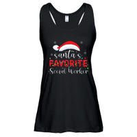 SantaS Favorite Social Worker Ladies Essential Flowy Tank