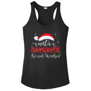 SantaS Favorite Social Worker Ladies PosiCharge Competitor Racerback Tank