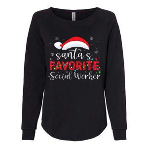 SantaS Favorite Social Worker Womens California Wash Sweatshirt