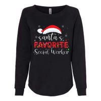 SantaS Favorite Social Worker Womens California Wash Sweatshirt