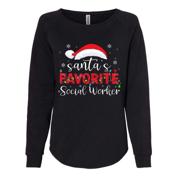 SantaS Favorite Social Worker Womens California Wash Sweatshirt