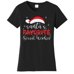 SantaS Favorite Social Worker Women's T-Shirt