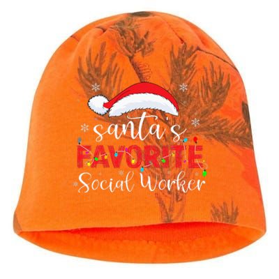 SantaS Favorite Social Worker Kati - Camo Knit Beanie