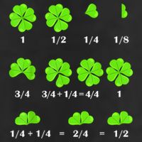 Shamrock Fraction St Patricks Day Math Teacher Student 7 Panel Mesh Trucker Snapback Hat