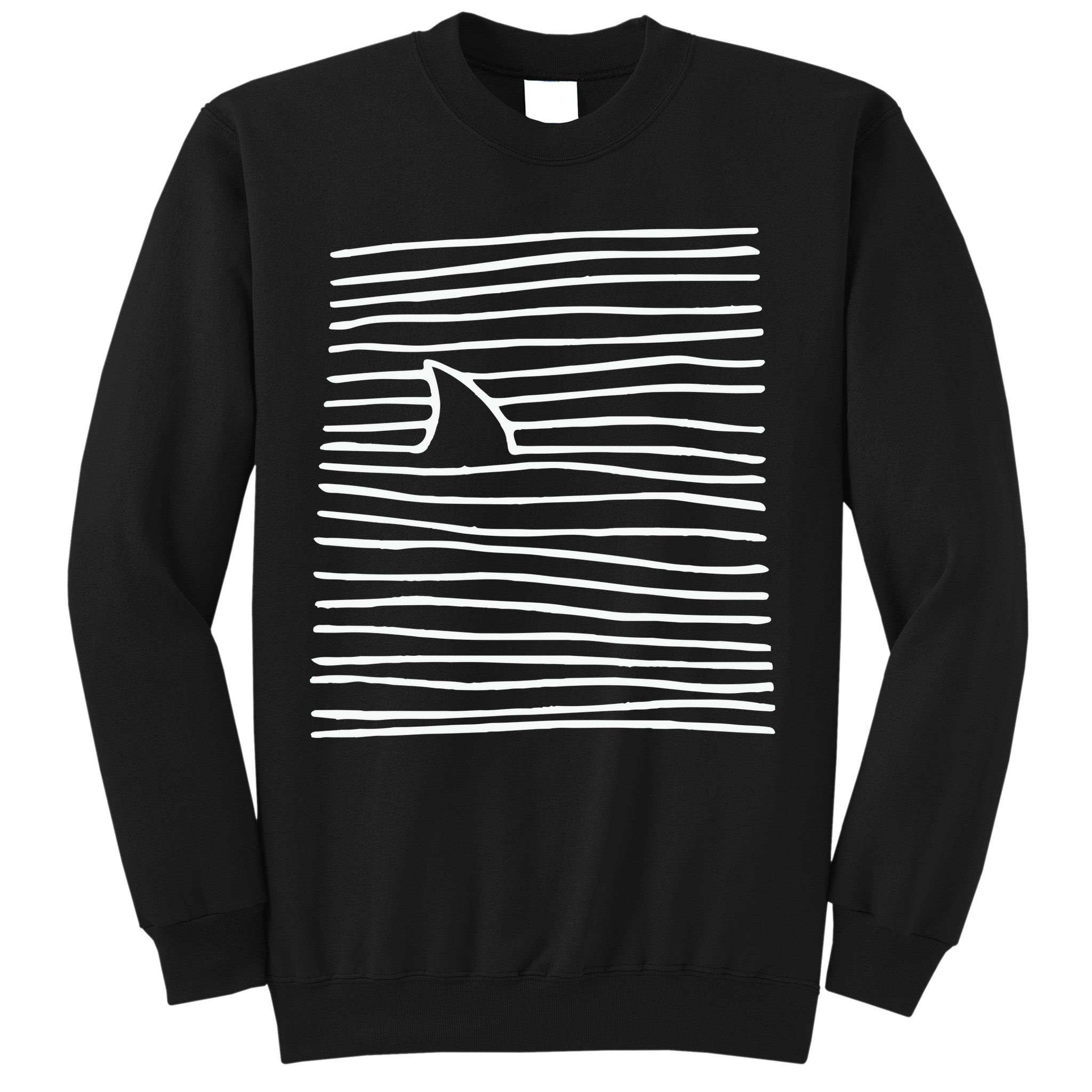 Shark Fin Shark Swimming Sweatshirt