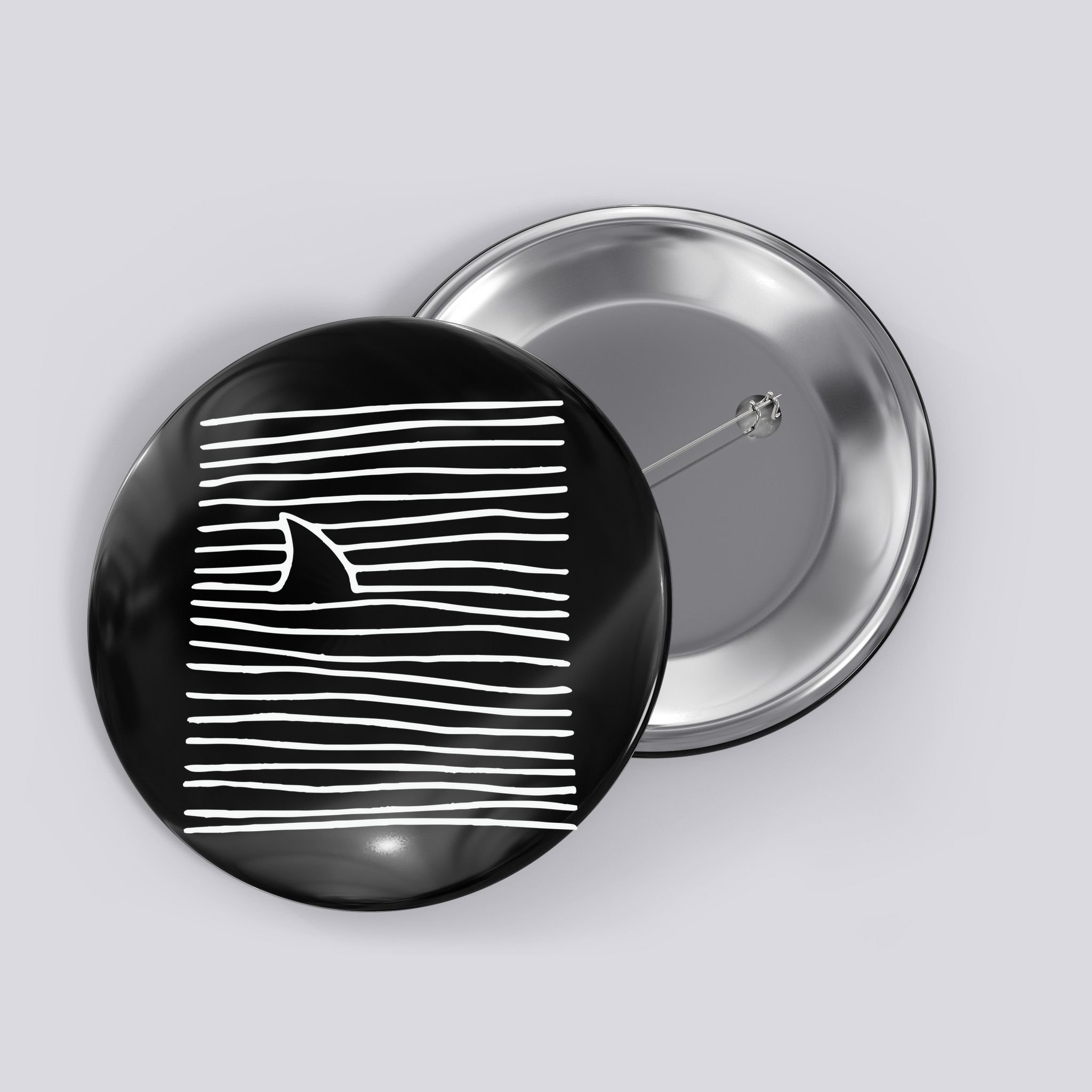Shark Fin Shark Swimming Button