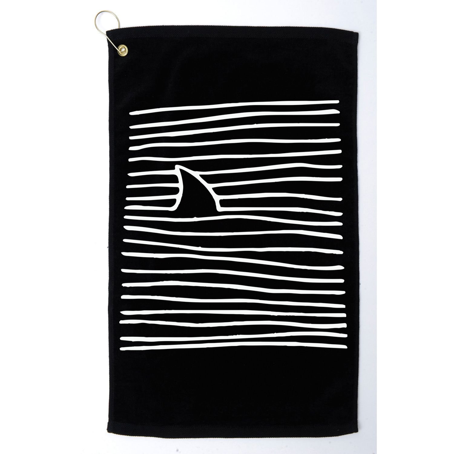 Shark Fin Shark Swimming Golf Towel