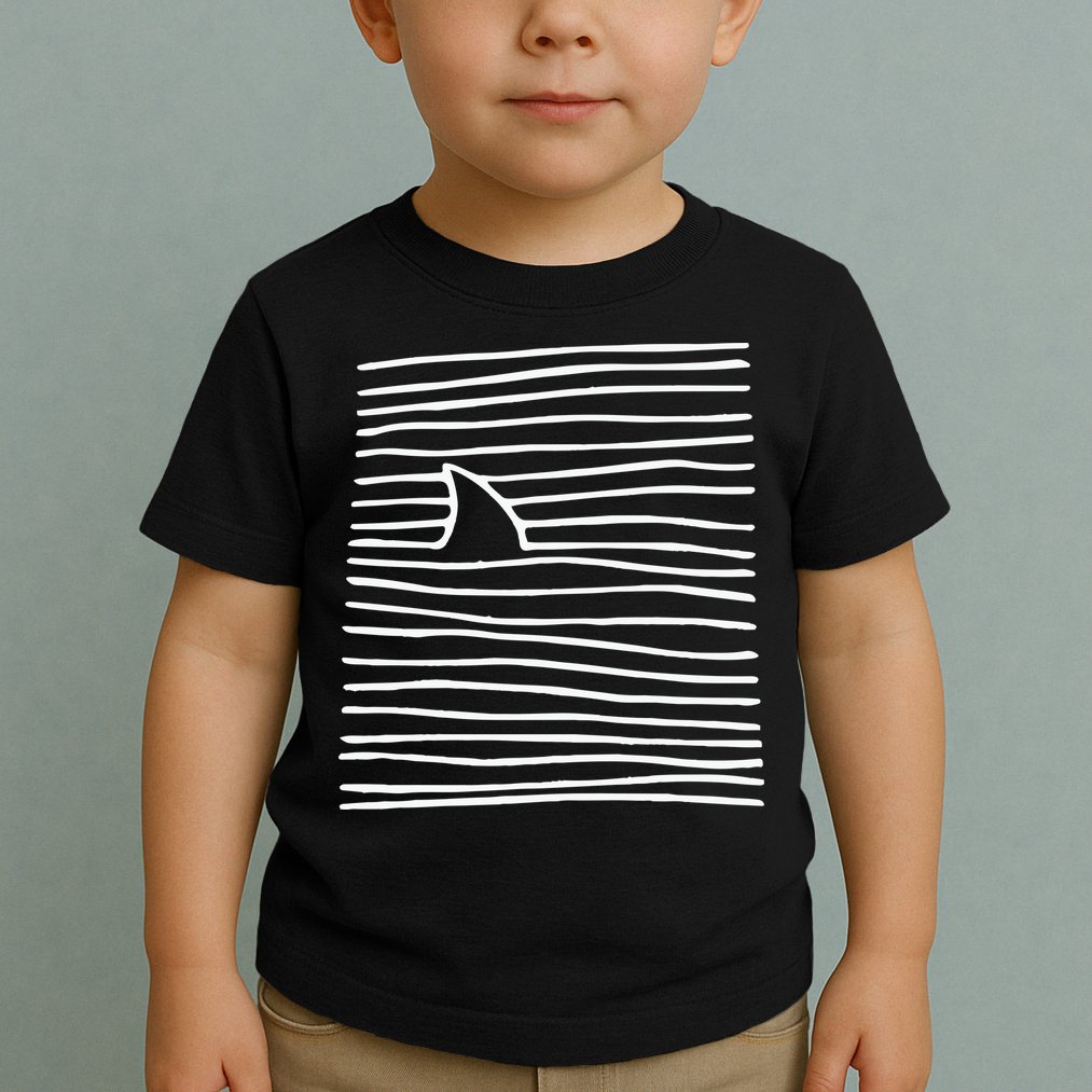 Shark Fin Shark Swimming Toddler T-Shirt