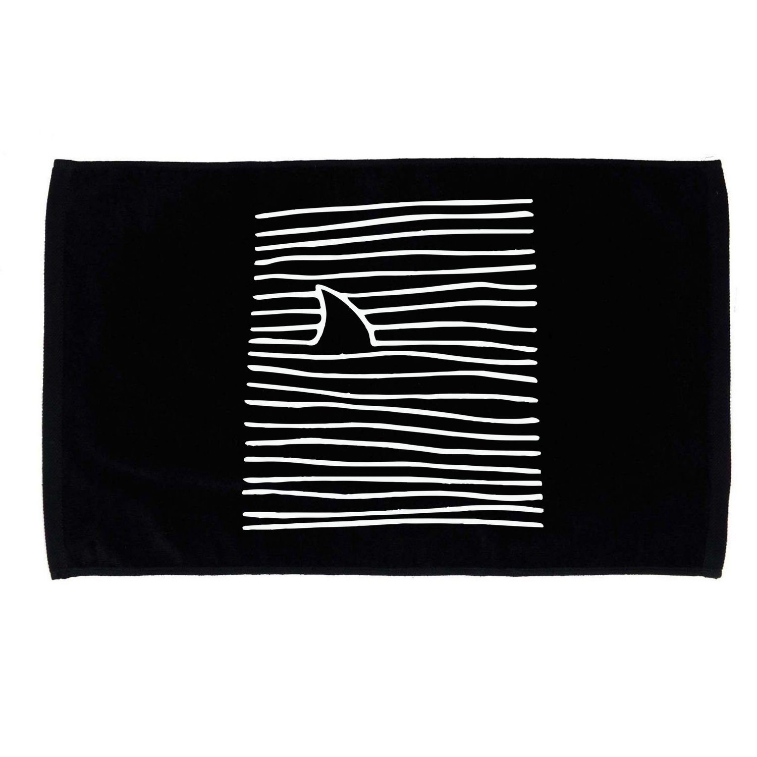Shark Fin Shark Swimming Microfiber Hand Towel