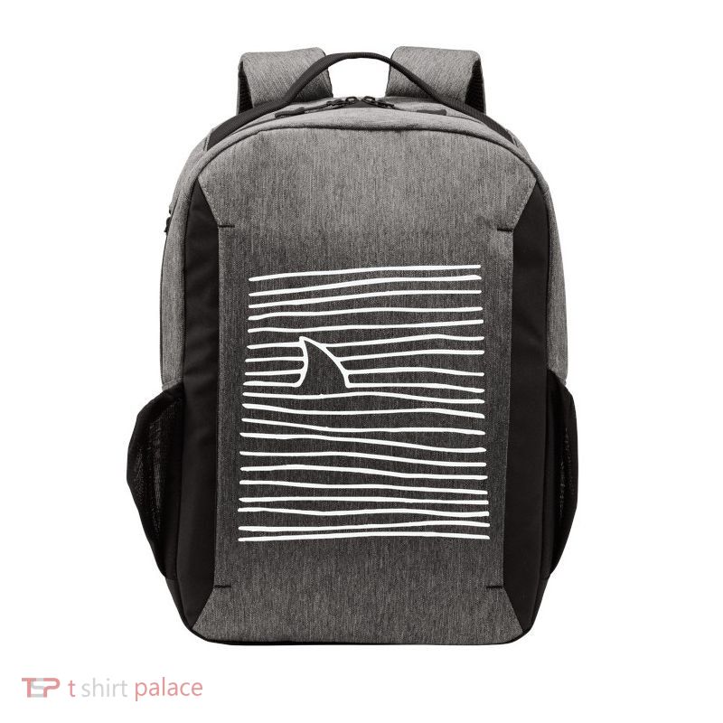 Shark Fin Shark Swimming Vector Backpack