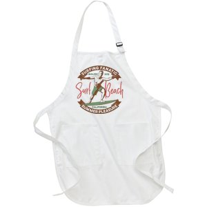 Surfing Fanatic Summer Pleasure Full-Length Apron With Pockets